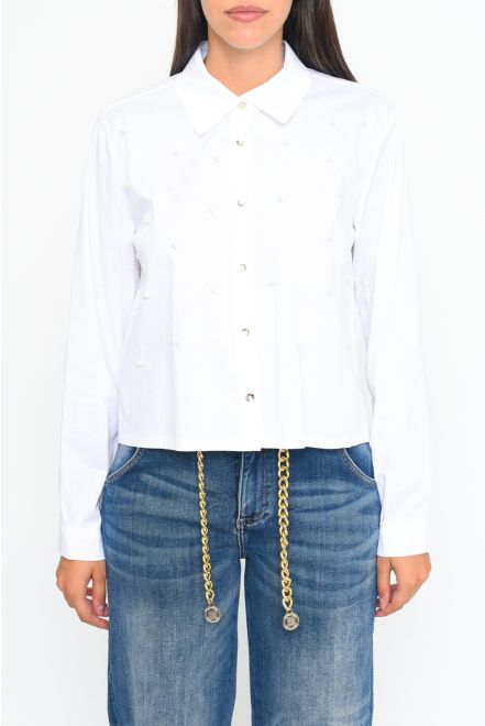 Camicia Cropped Perle