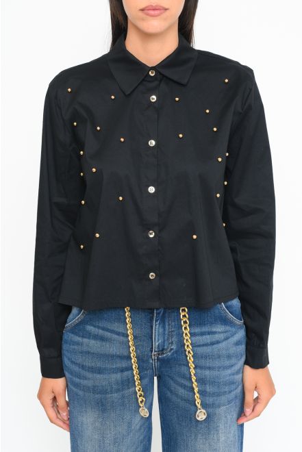 Cropped Pearl Shirt