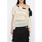 Blusa Off Shoulder Macramè