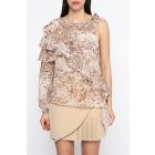 Blusa Monospalla Animalier